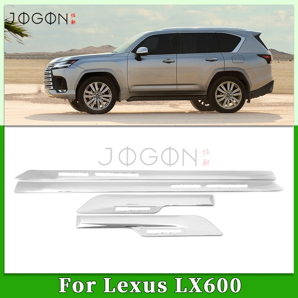 

For Lexus LX J300 LX600 2022 2023 2024 ABS Chrome Exterior Car Side Door Panel Cover Window Strips Protective Decor Accessories