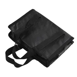 Pizza Bag Meal Delivery Bag Doppelter Reißverschluss Hohe Qualität Wasserdicht Black Double Zip High Quality Useful