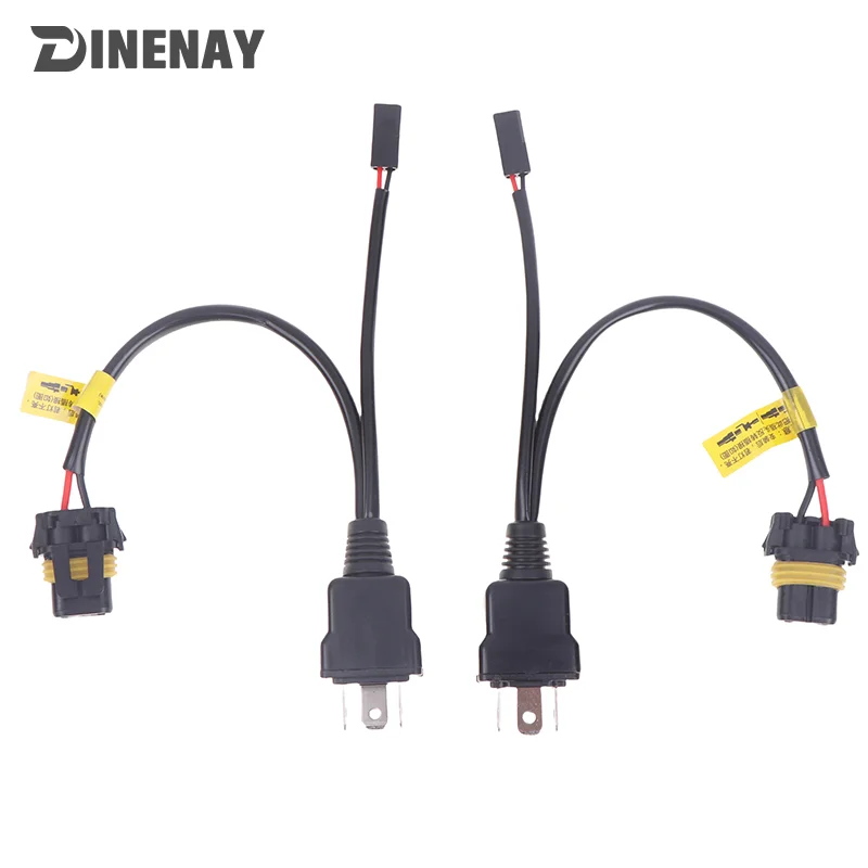 2pcs H4 Relay Wireharness For H4 Bulb Upgrade Bi LED&Xenon Projector Lense Car Light Accessories