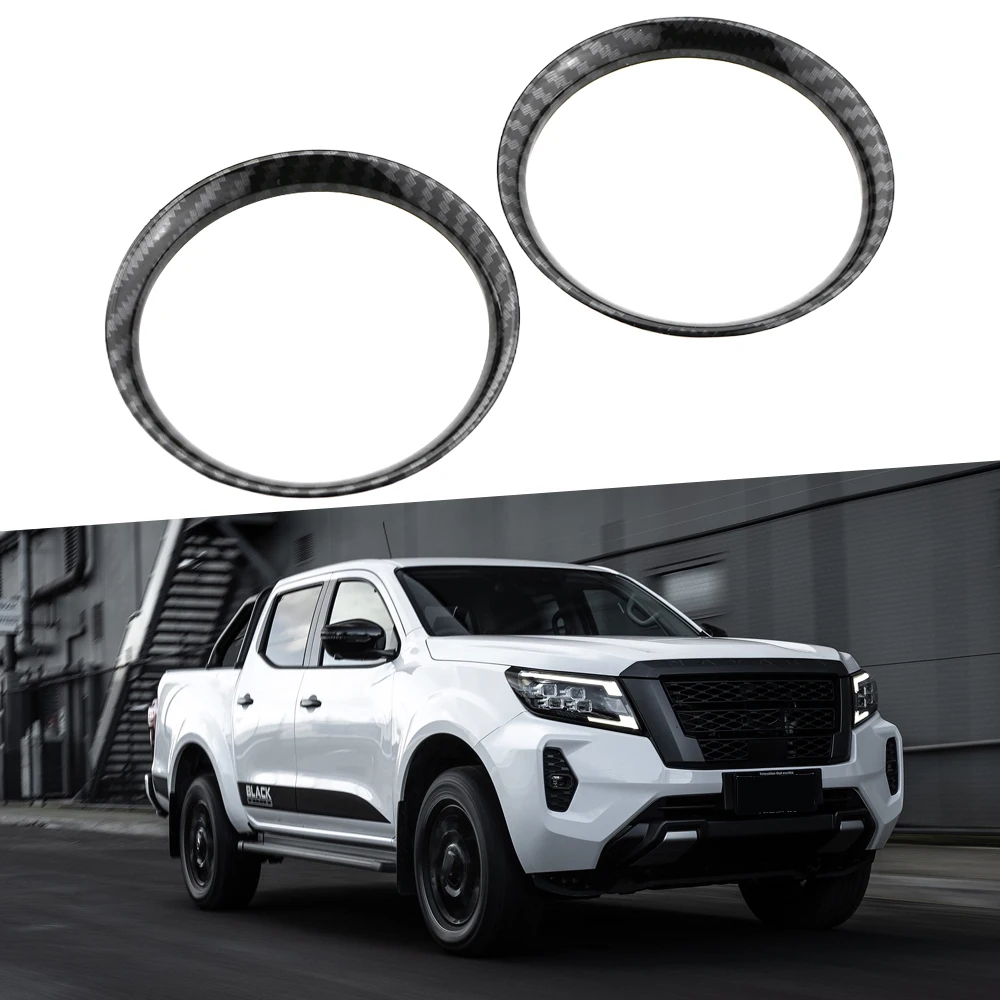 Car Air Conditioning AC Vent Cover Trim for Nissan NAVARA NP300 2019-2022 2023 2024 2025 Imitation Carbon Fiber Accessories