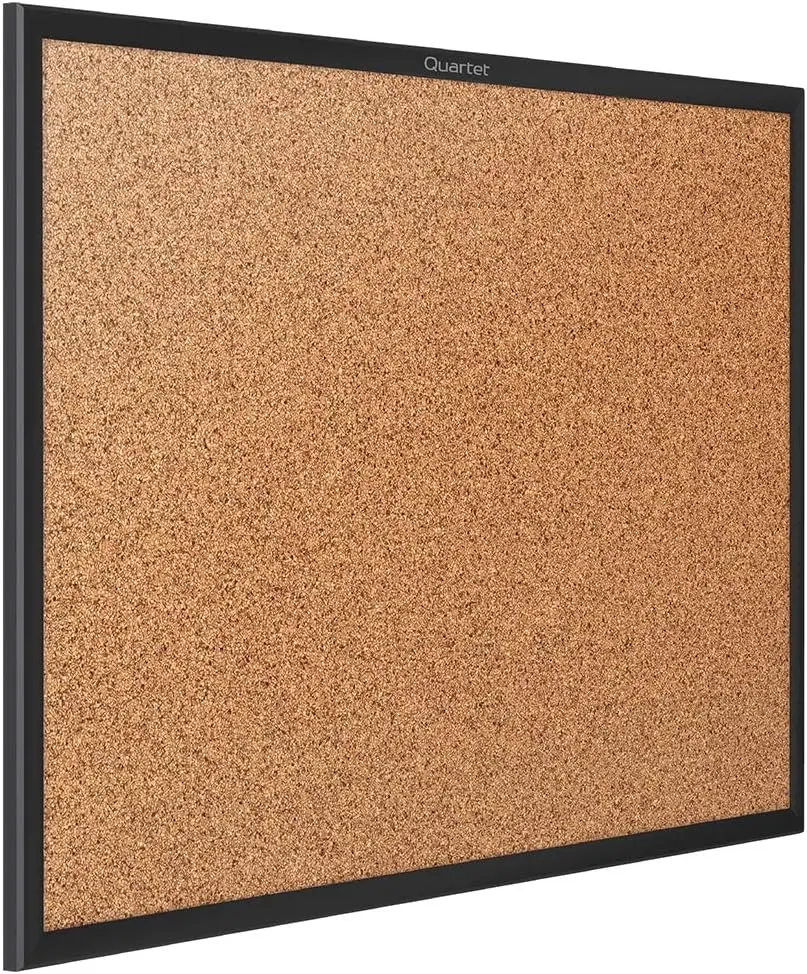 

3' x 2' Cork Bulletin Board with Black Aluminum Frame, Self-Healing Natural Cork