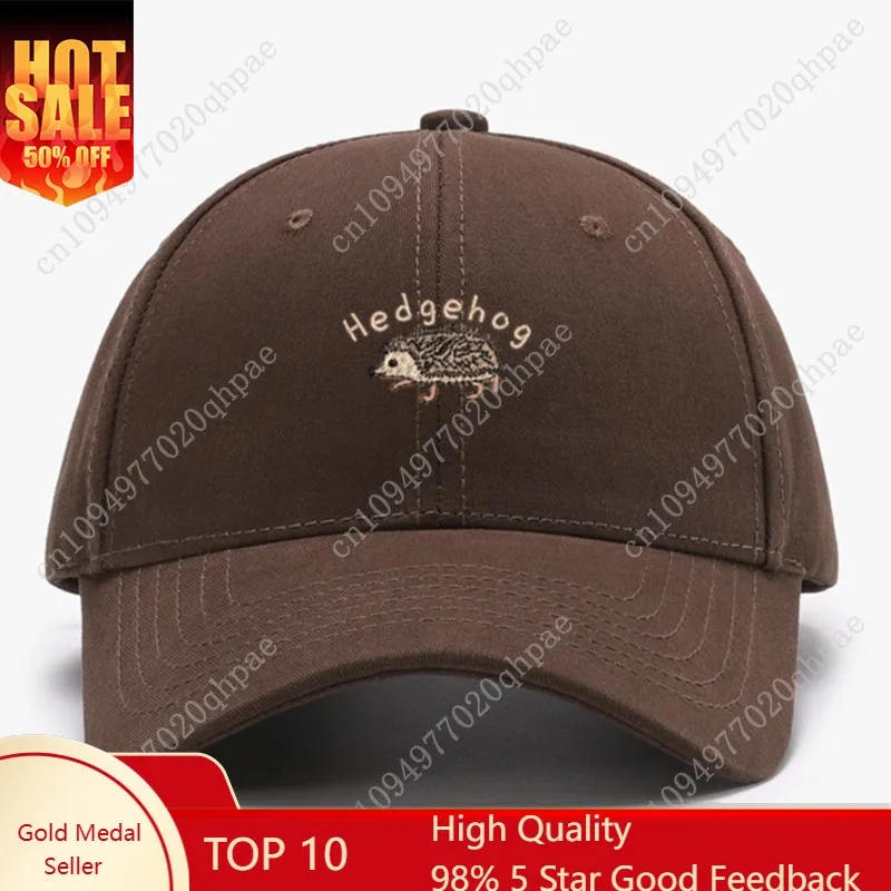 

Mini Hedgehog Embroidery Structured Baseball caps for Men Women cotton Sports Fishing hats trucker Summer Autumn Peaked cap