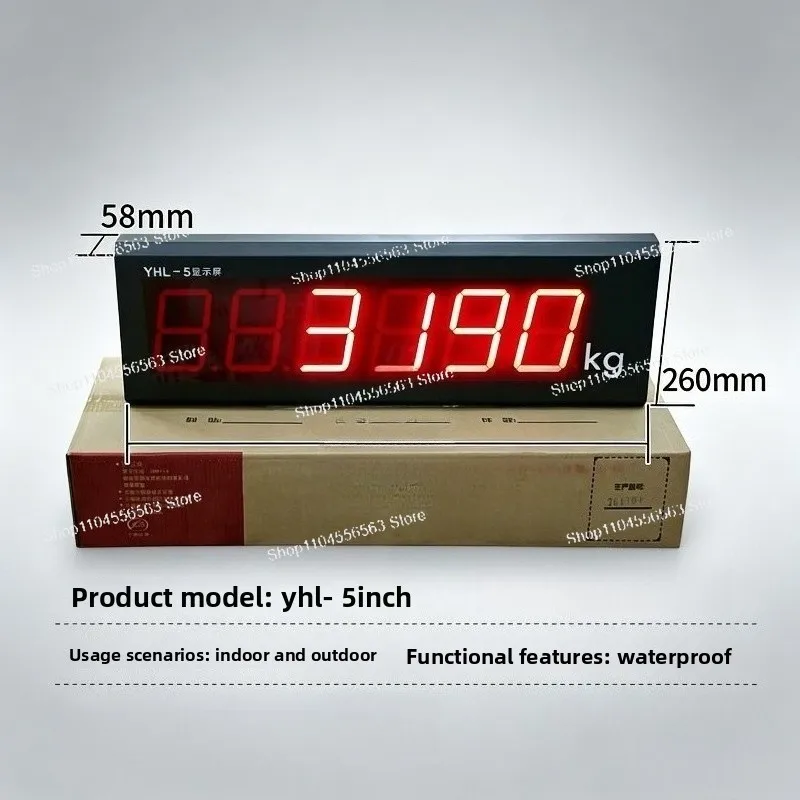 XK3190-A9 Digital Truck Scale Weight Indicator 3 Inch Display 5 Inch External Large Screen Weighing Equipment Accessory