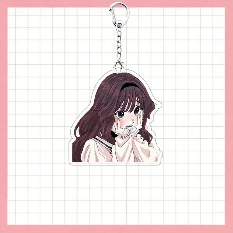 Kaoru Hana Wa Rin to Saku Waguri Kaoruko‌ Cosplay Keychain Acrylic Keyring Bag Pendant Key Chain Ornament Figure Accessory Gift