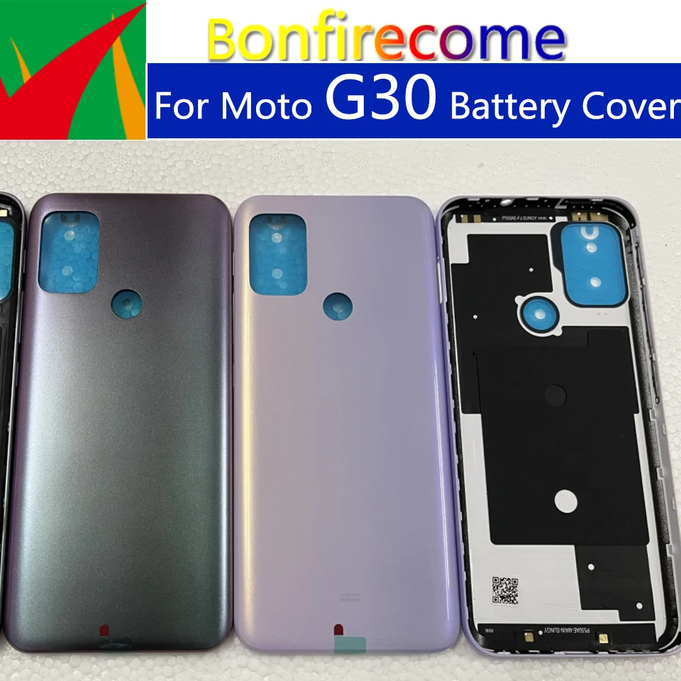 Battery Cover Rear Door Back Case Housing For Motorola Moto G30 XT2129-1 XT2129-2 Battery Cover Replacement Parts