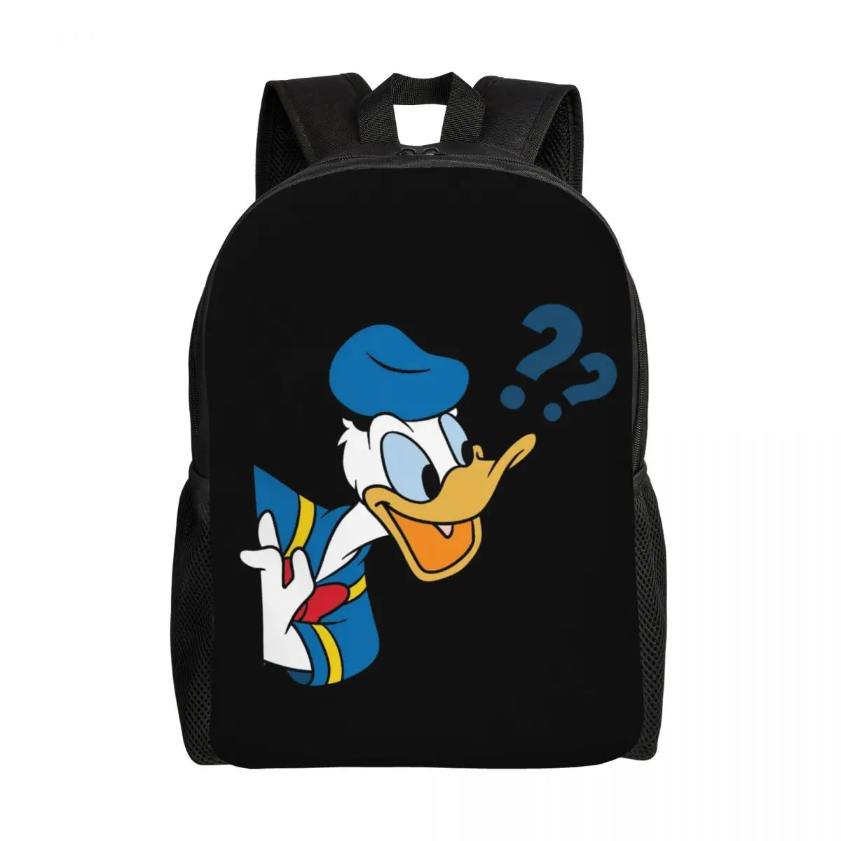 Custom Donald Duck What Backpacks for Women Men Waterproof School College Bag Printing Bookbag