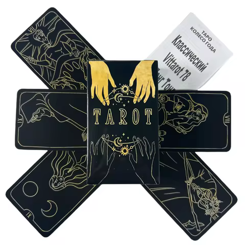 Russian Language Rider Tarot Cards A 78 Deck With Paper Guidebook Oracle Visions Divination Edition Borad Playing Games