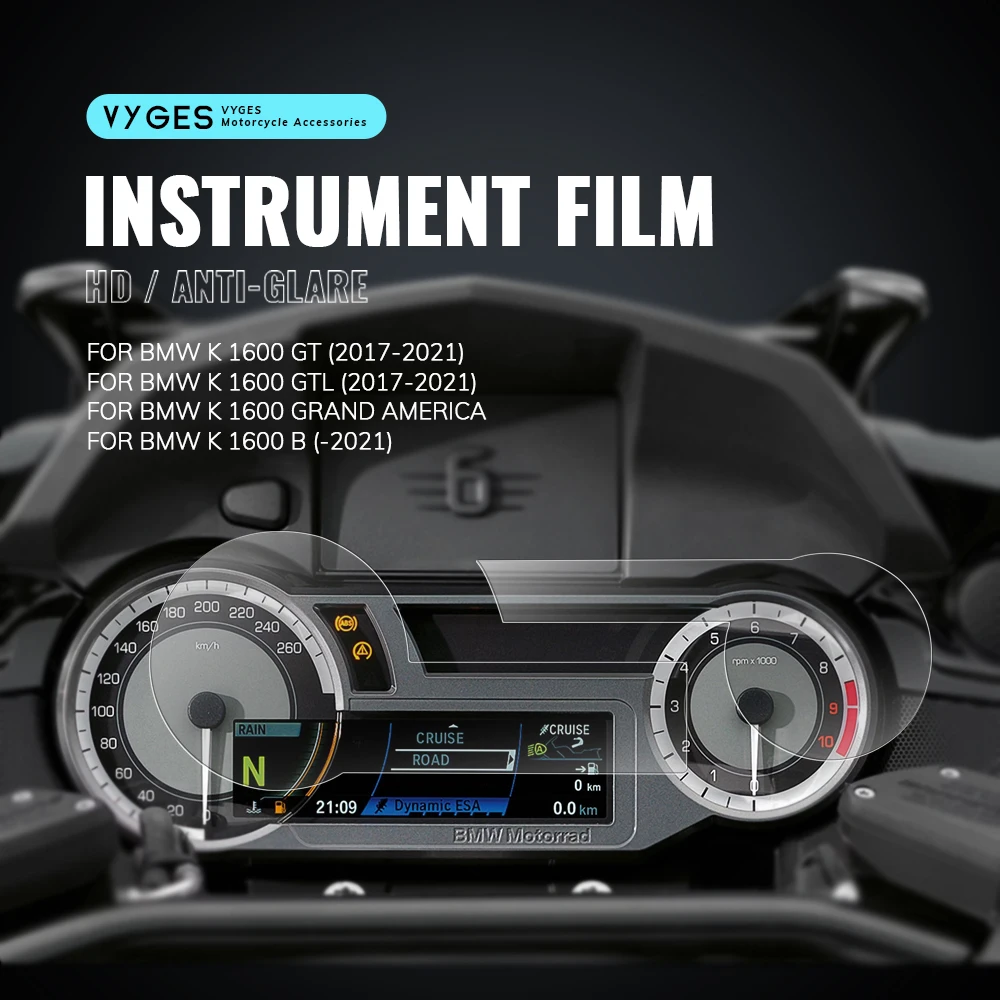 TFT Display Protection Film Screen Protector Instrument Film For BMW K1600GT K1600GTL K1600B K1600 Grand America 2017-2021