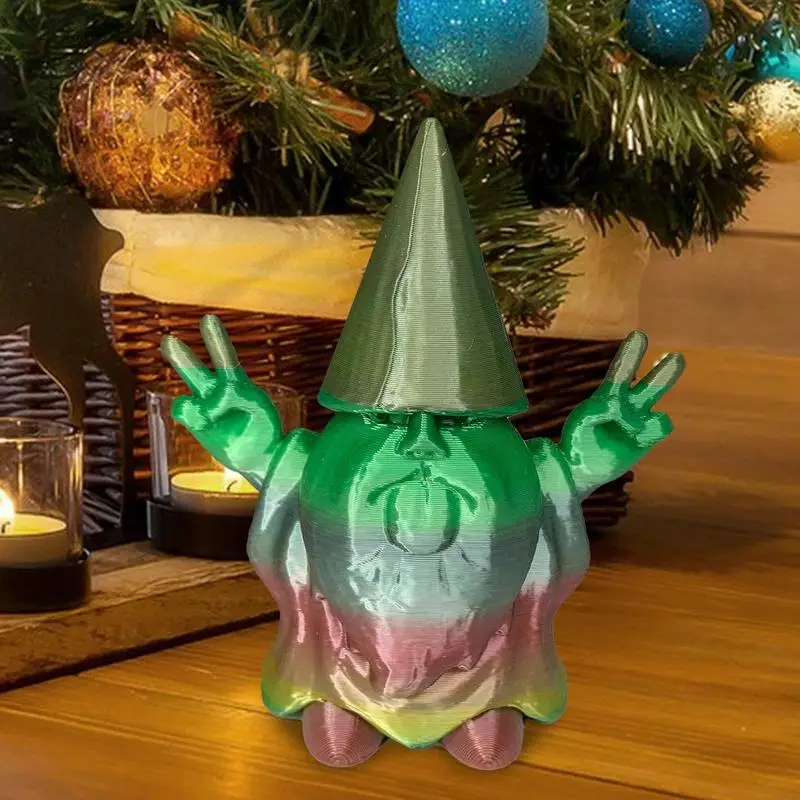 

3D Printed Gnomes 3D Printed Dwarf Funny Decorations Portable Home Decor Colorful Gnome Decoration For Farmhouse Parties