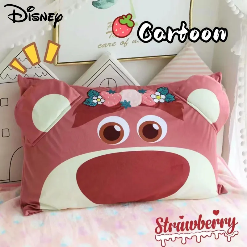 

Disney Lotso Princess Style Pillowcase Children Room Cartoon Printed Pillow Case Y2k Korean Fashion Student Dormitory Pillowslip