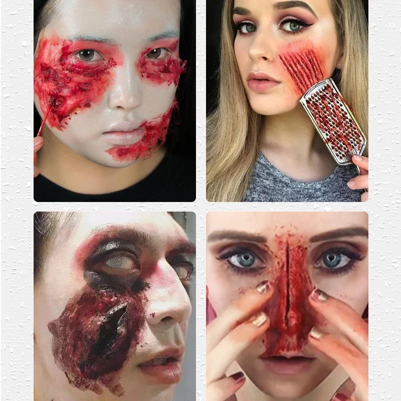 40g Halloween Fake Wounds Scars Wax Bruises Body Face Painting Cosplay Vampire Film Makeup Special Effects Body Face Paint Tools