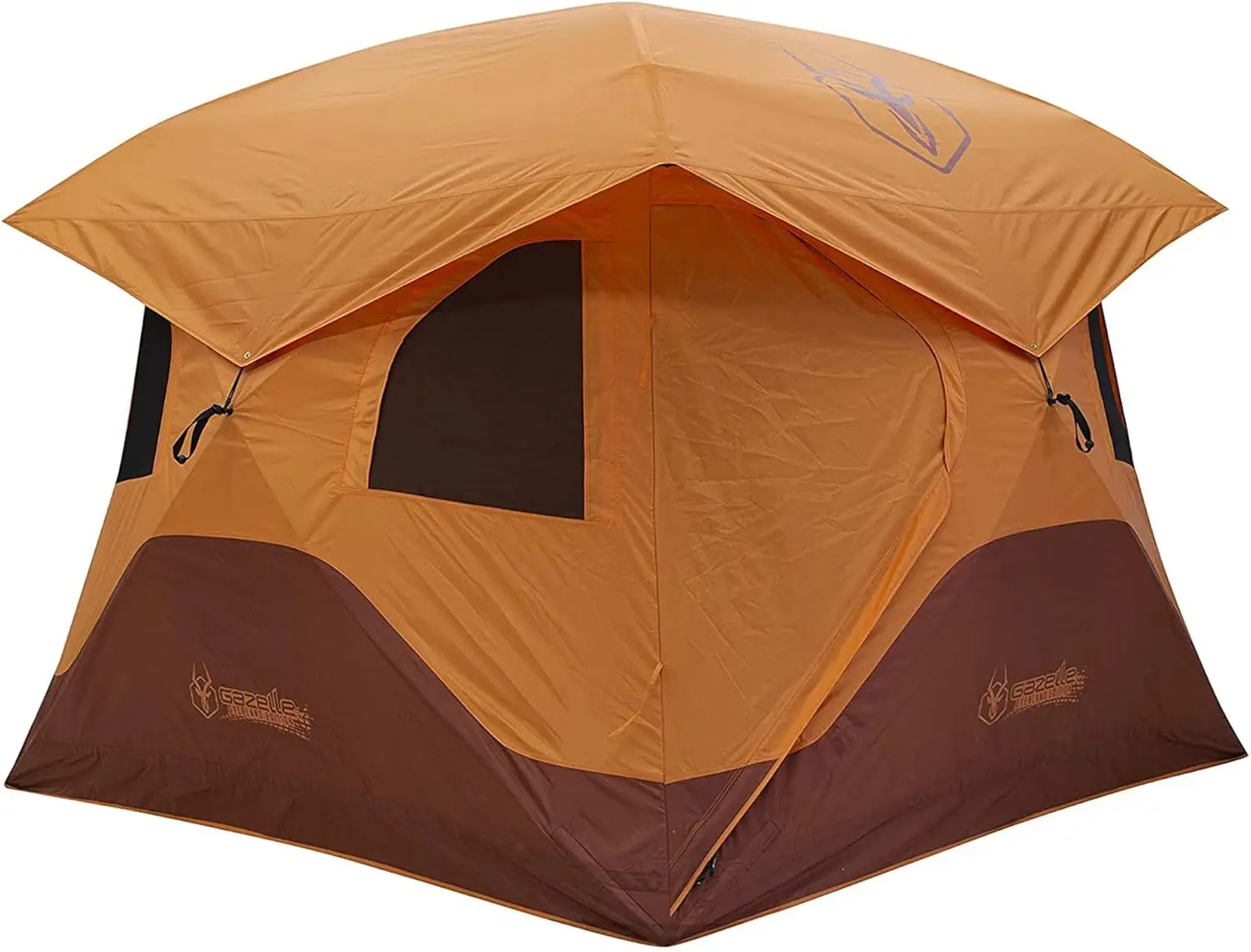 

2 Door 4 Person Instant Portable Pop Up Outdoor Camping Hub Tent with Removable Floor and Rain Fly