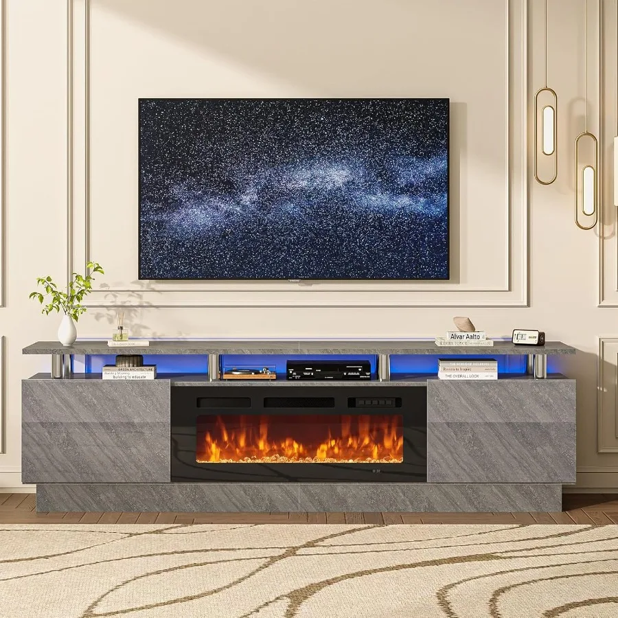 80 Fireplace Tv Sta… - image