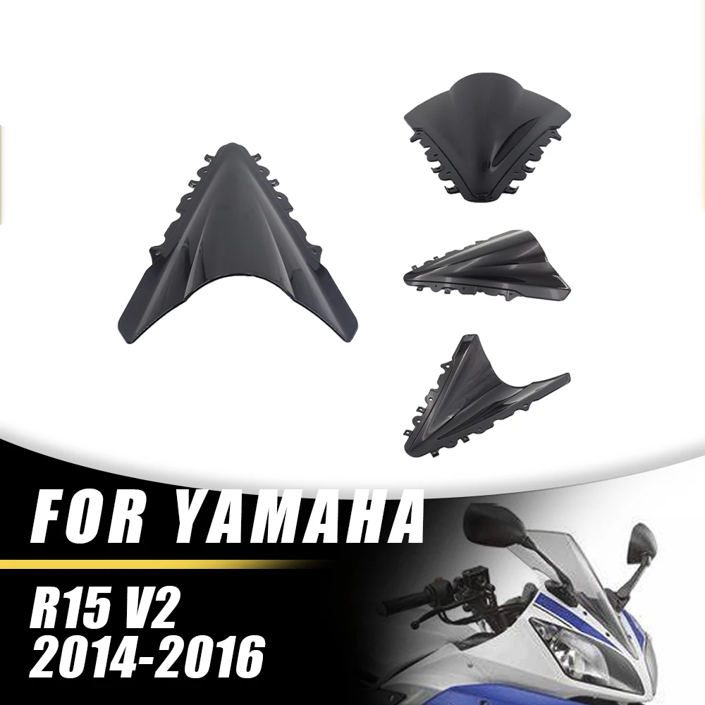 For Yamaha YZF R15 V2 2014 2015 2016 Motorcycle ABS Windshield Windscreen Wind Deflectors