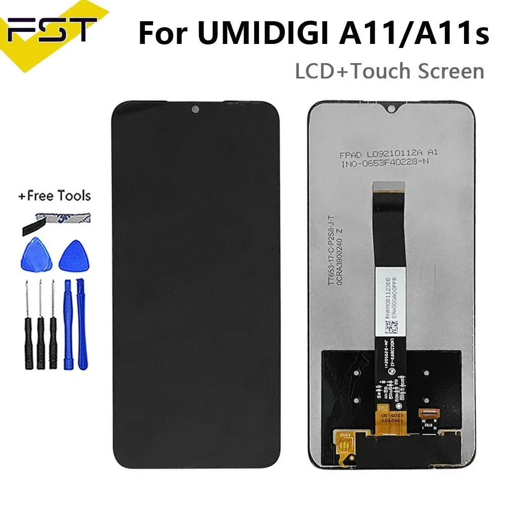 6.53 "original umidigi a11 lcd display und touchscreen digitalis ierer für umidigi a11s a11 pro max a11pro 6.8" lcd sensor