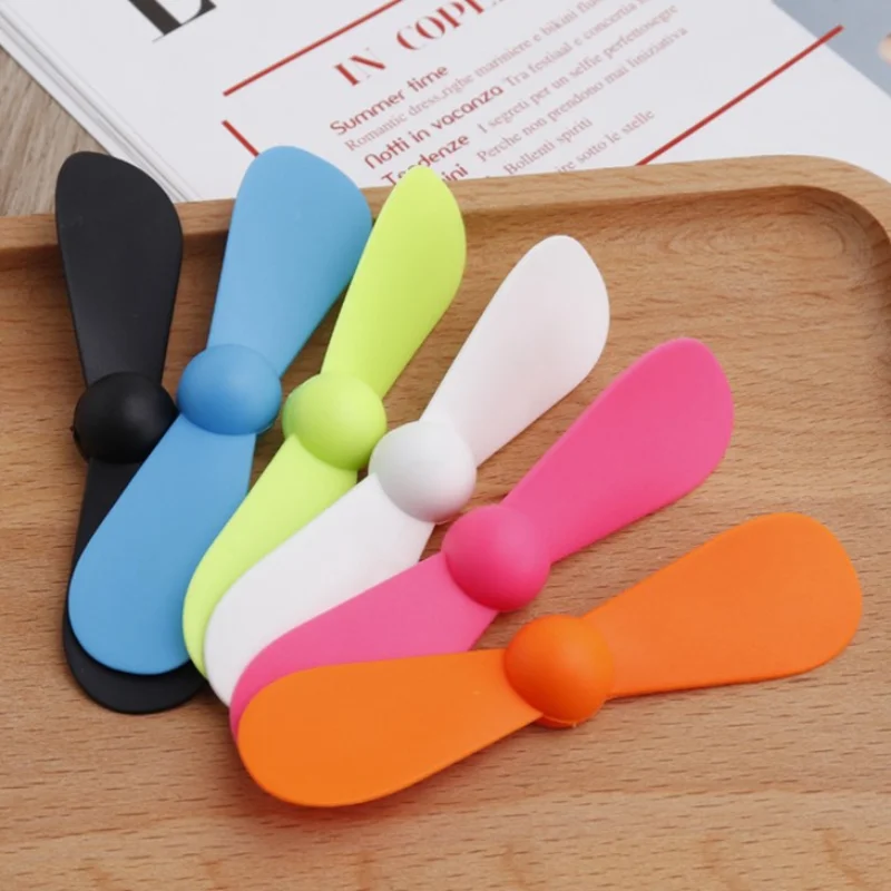 1W Kreative Tragbare Mini-Micro USB Fan Handy Power Bank Fan USB Coole Gadgets Lüfter Für Macbook pro Typ-C Android