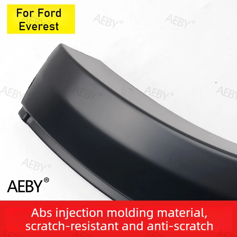 

For Ford Everest 2022-2026 wheel eyebrow,Fender splash guard wheel arch trim,No drilling required and anti-scratch,accessories