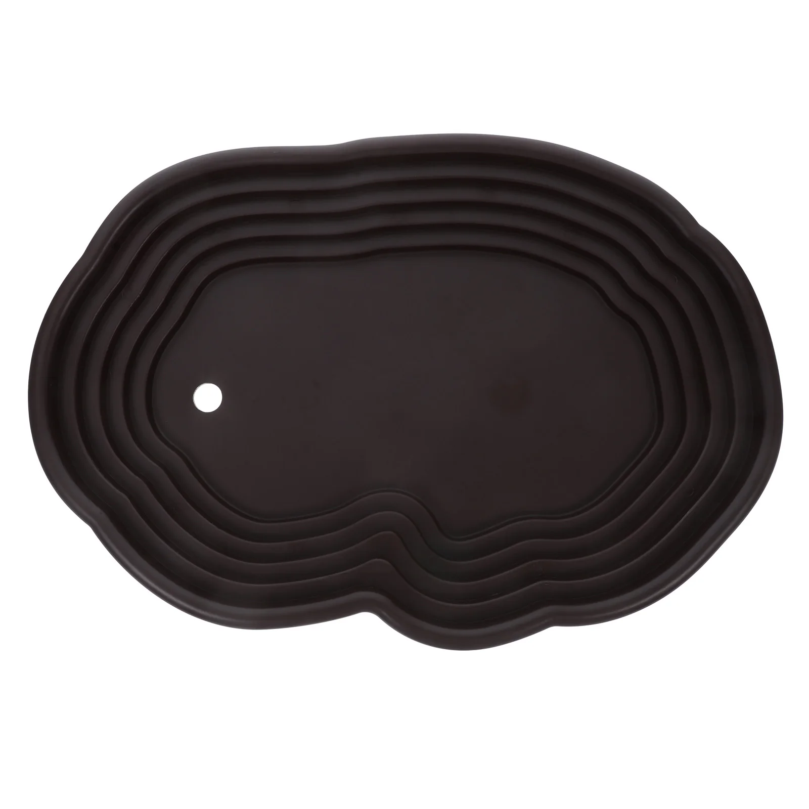 كبير السلاحف حوض الاستحمام الزواحف وعاء الماء السلحفاة الفرح منصة طبق التغذية تمرغ بركة منحدر خزان ديكور الحيوانات الأليفة #1