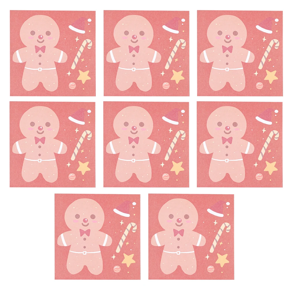 8 個の自己粘着ポストノートメモ漫画メッセージメモ紙大量滑らかな筆記用具