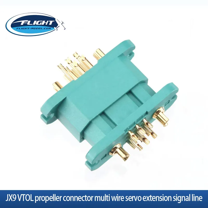 1 Paar JX9 VTOL Propeller-Verbinder Vergoldeter Mehrfach-Servo-Verlängerungsstecker Signalkabel für RC-Multicopter-Drohnenteile