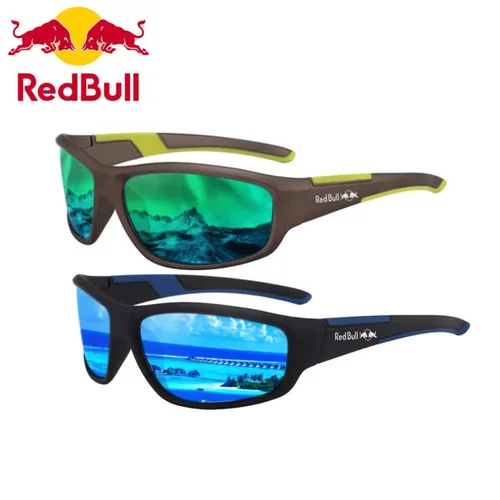 Imagen 1 del producto Red Bull gafas de sol polarizadas de alta definición hombres mujeres deporte al aire libre pesca gafas de sol bicicleta gafas de conducción