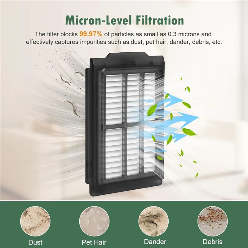 B82B-قطع غيار لـ Irobot Roomba Plus 405 و505 Combo Robot فرشاة جانبية رئيسية مجموعة ملحقات فلتر Hepa #5