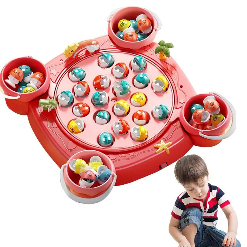 

Fishing Toys For Toddler Fishing Toys Kids Music Educational Toys Motor Skill Party Game Rotating Board Interactive Fishing