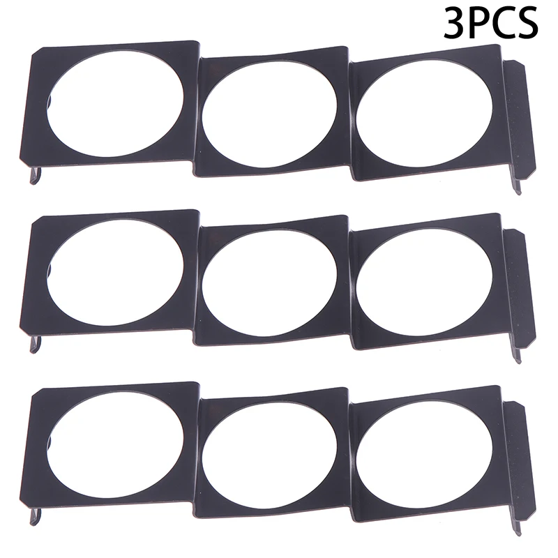 

3 Hole Single DIN Radio Slot Auto Gauge Mount Black 52mm Three-hole Panel 1/3/5 Units Fits Single DIN Radio Slot for Vehicle