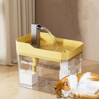 Durable 1.5L Pets Water Dispenser Transparent Smart Drinking Pet Water Fountain Auto Filter Mute Cat Drinker Bowl for Cats Dog