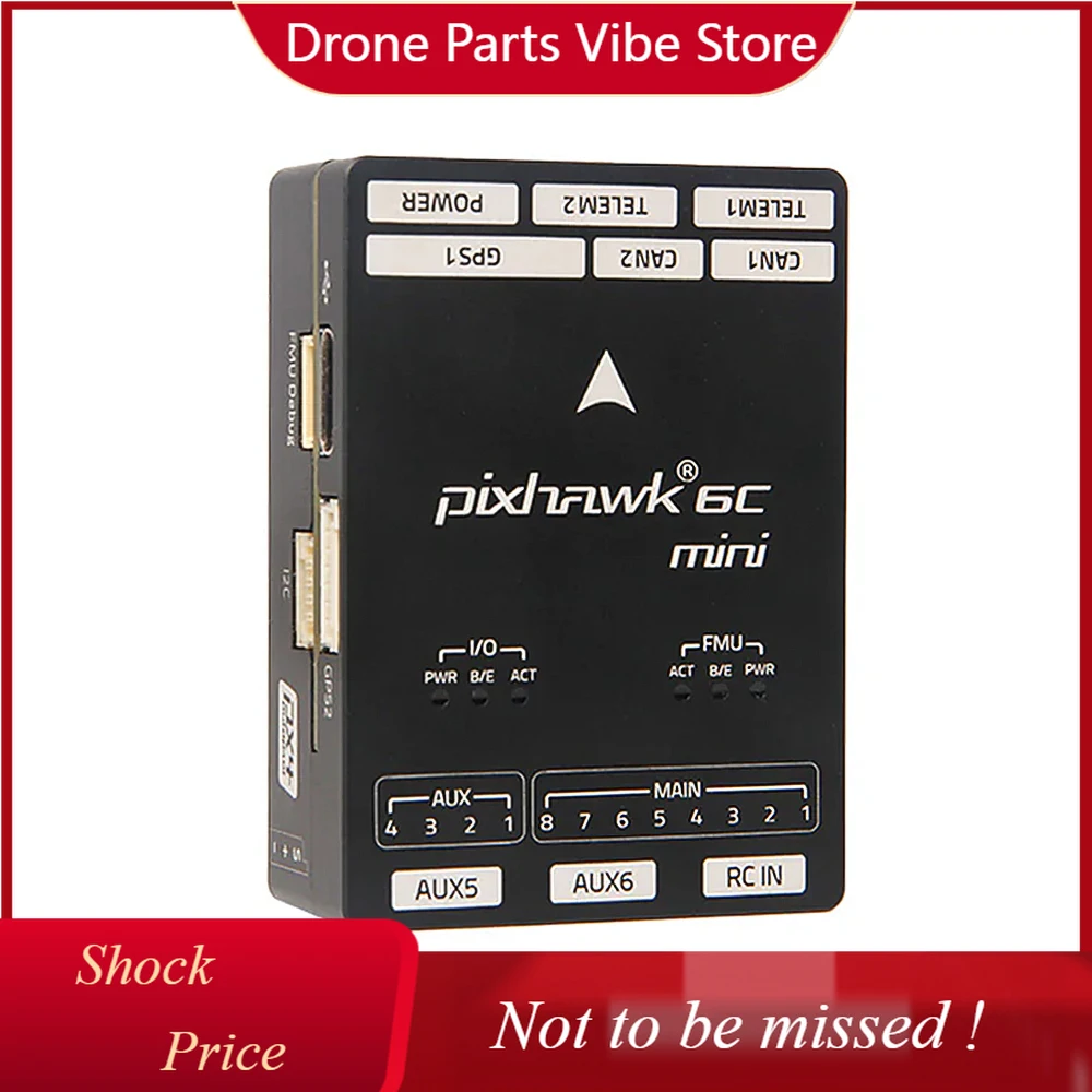DP Holybro Pixhawk 6C Mini-Model A Flight Controller STM32H743 With PM02 V3/ PM06 Power Module and M9N/ M10 GPS for RC FPV Drone
