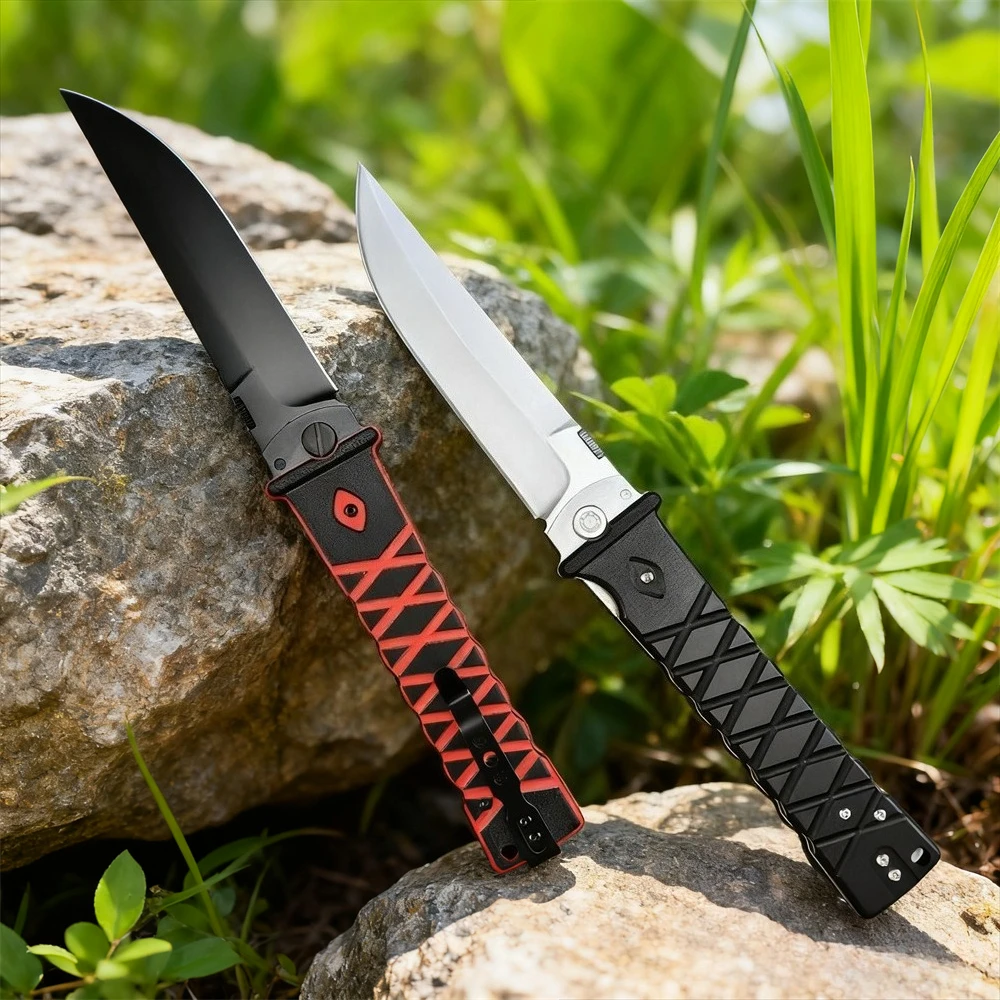 

New Portable Folding Pocket Knife 440C Steel Blade G10 Handle Outdoor Survival Tactical Hunting Utility FruitKnife EDC Tools