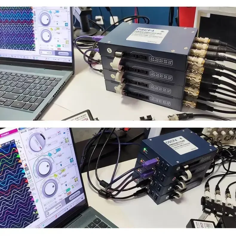 Channel oscilloscope, virtual oscilloscope, computer oscilloscope, multi-channel oscilloscope
