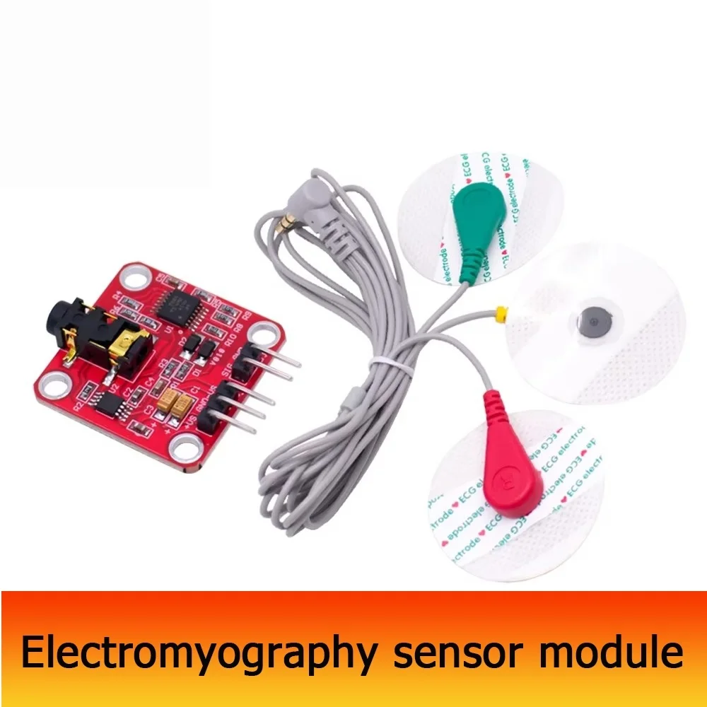 Sensor de señal muscular, controlador de sensor EMG, sensor de actividad muscular para placa Arduino para dispositivos portátiles