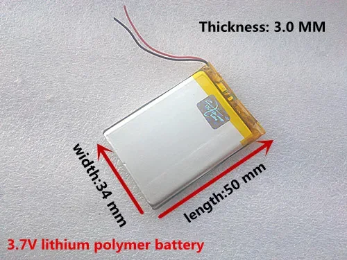 PRS-505 eBook Battery 323450 lithium polymer battery 3.7v 500MAH