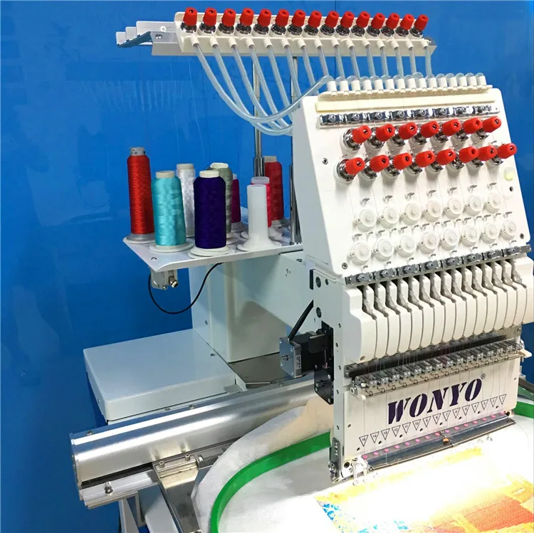 China Single Head High Efficiency Automatic Working Computerized Auto Thread Break Detection Embroidery Machine