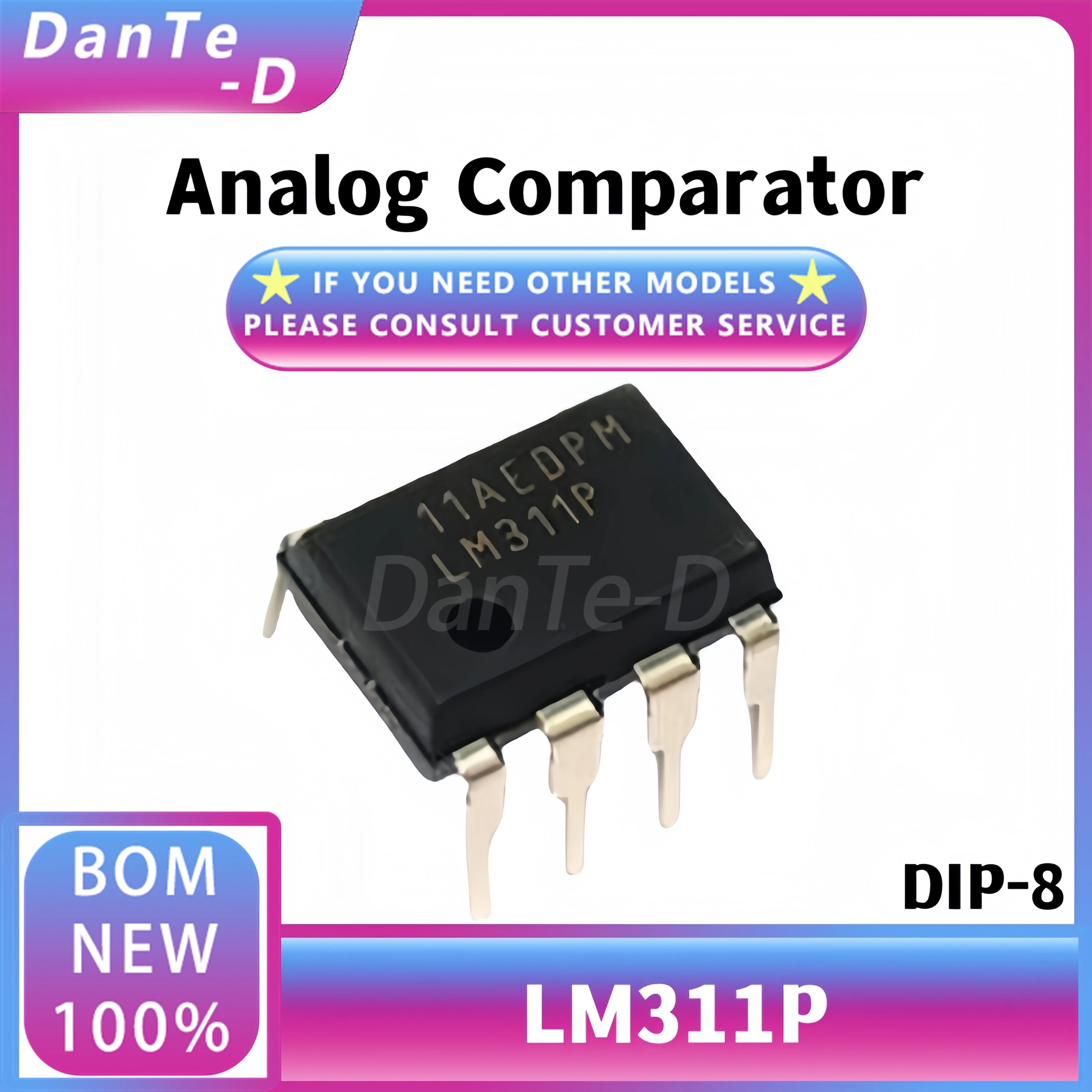 10PCS LM311P LM311DR  DIP-8 LM311DR SMD Operational Amplifier IC Chip (2 pieces) Brand new original