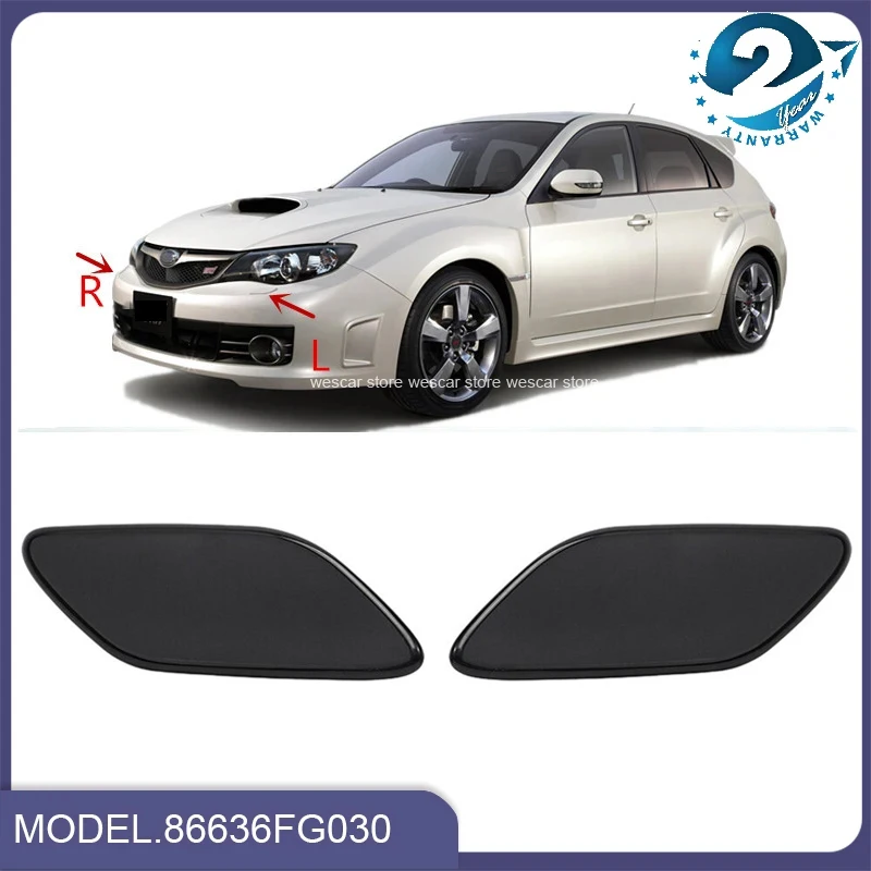 Left Right Front Bumper Headlight Washer Nozzle Covers Spray Lid Cap For Subaru Impreza WRX STI GH GH GR GV GE G12 G22 2007-2011