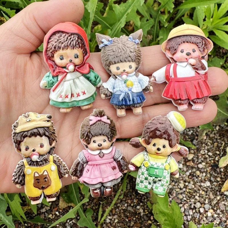 45mm double-sided printed nipple Qiqi hole-stringing bead pen Accessories Mobile phone chain bag pendant Necklace pendant D