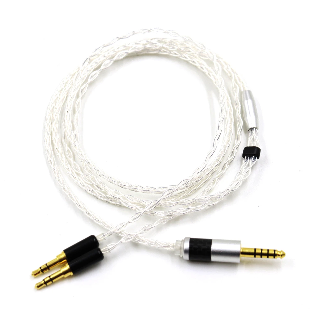 

HIFI 8 Cores 7N OCC Silver Plated Balanced Headphone upgrade cord cable For Hifiman SUNDARA he400i he400s HE560 2x3.5mm