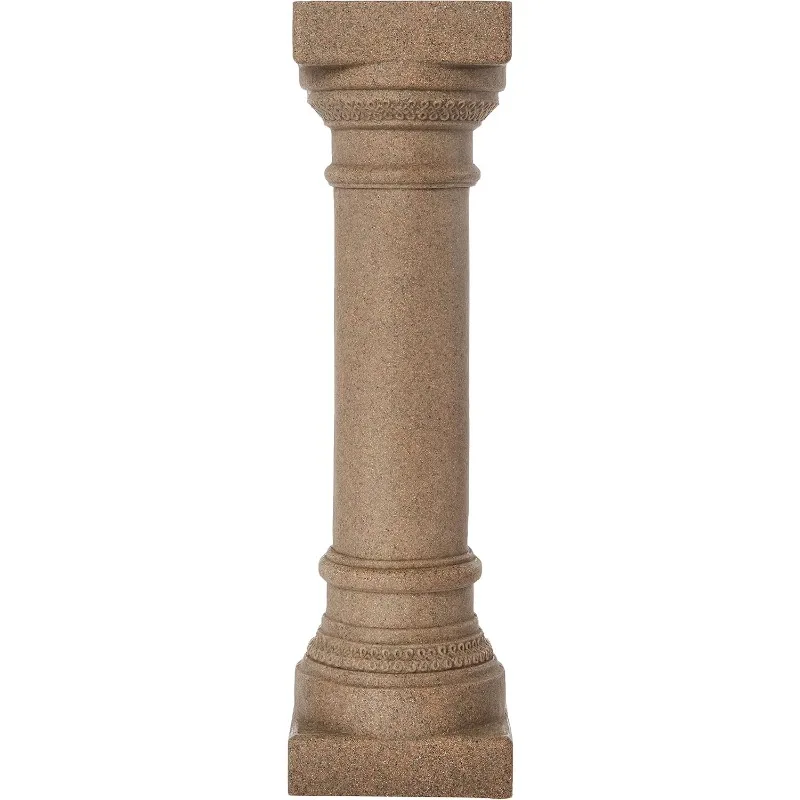 

Greek Column Statue Natural Sandstone Appearance – Made of Resin Lightweight 32” Height