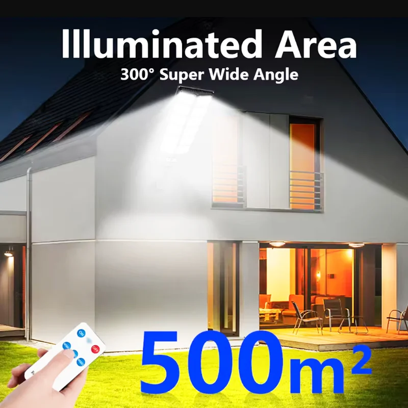 Upgrade 10000W Super Bright Solar Led Light 1008 LED Powerful Outdoor Street Light Sunlight Motion Sensor Waterproof Garden Lamp