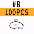 100 piezas talla 8