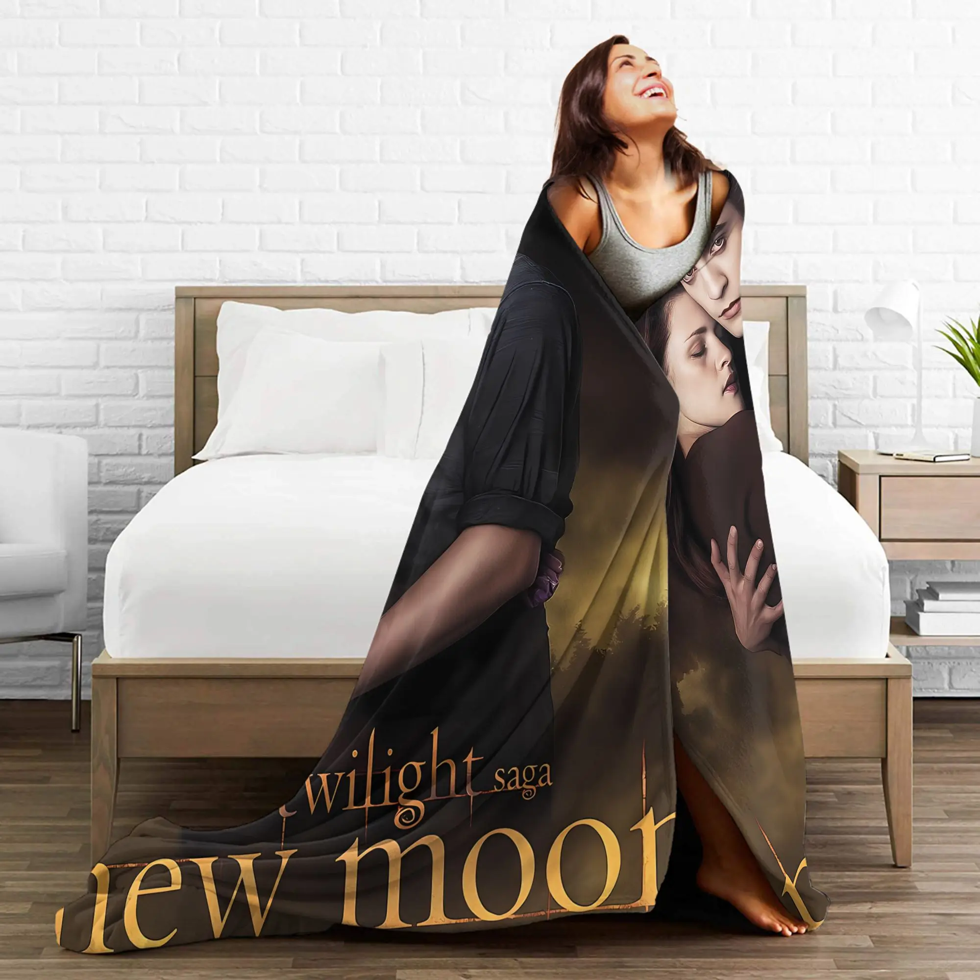 بطانية دافئة للغاية للفتيات والأولاد للتخييم جاكوب ذا توايلايت ساغا رمي بطانية الفانيلا المفرش لسرير الأريكة غطاء سرير أريكة مضحك