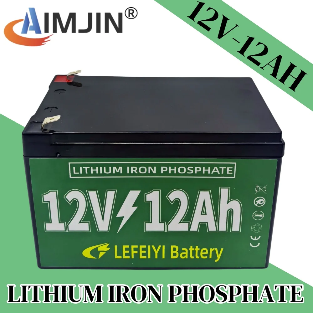 

Lifepo4 rechargeable battery pack, 12V 12Ah For power supply of electric vehicles, solar street lights, and other equipment