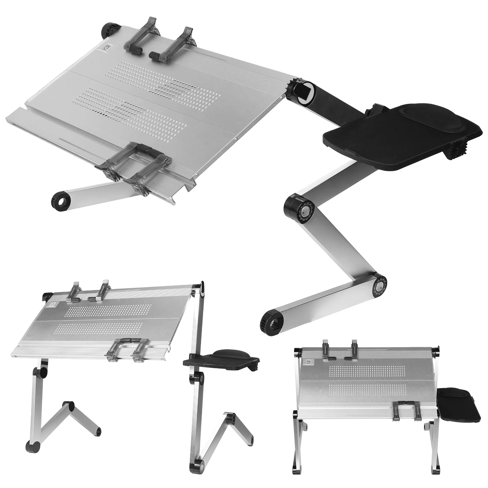 

Foldable Laying Down Desk Adjustable Height Lying Down Laptop Stand for Bedroom Couch Office