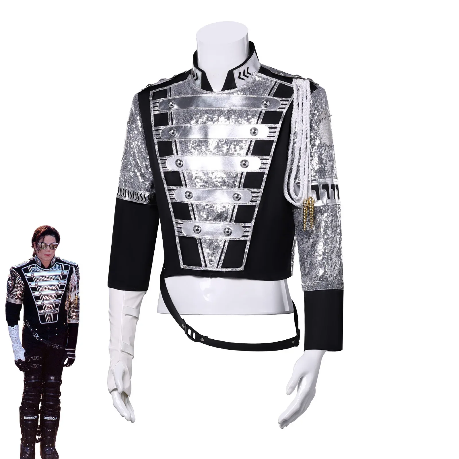 Michael Jackson Punk Germany Military Style Jacket Cool Gorgeous Teaser Outerwear Cosplay Stage Costume Collection - view 2