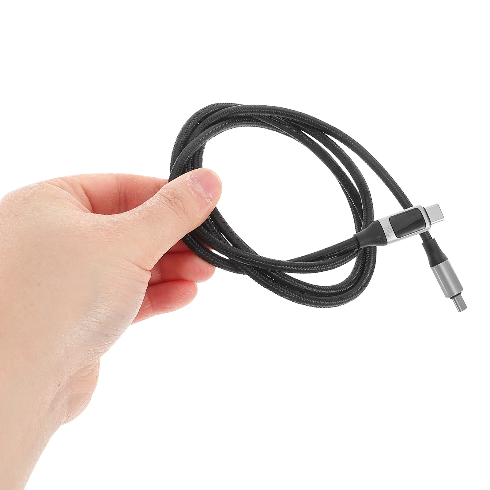 

Fast Charging Digital Display USB C Cable High Power Type-C Cord Led Screen Durable Nylon Compatible Car Mobile