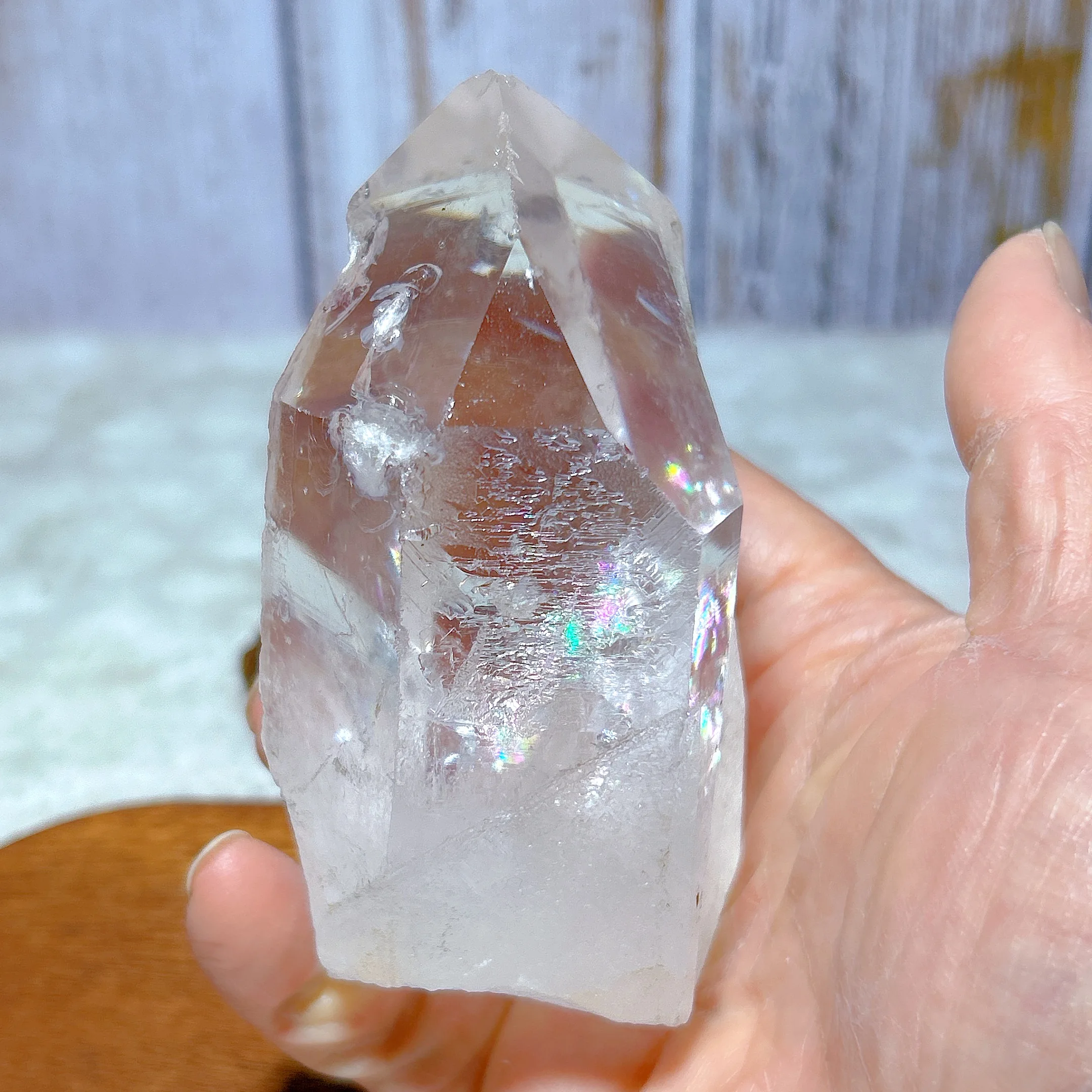 

Natural Crystal Himalaya Clear Quartz Wand Raw Point High Quality Mineral Energy Healing Home Decorations Gift