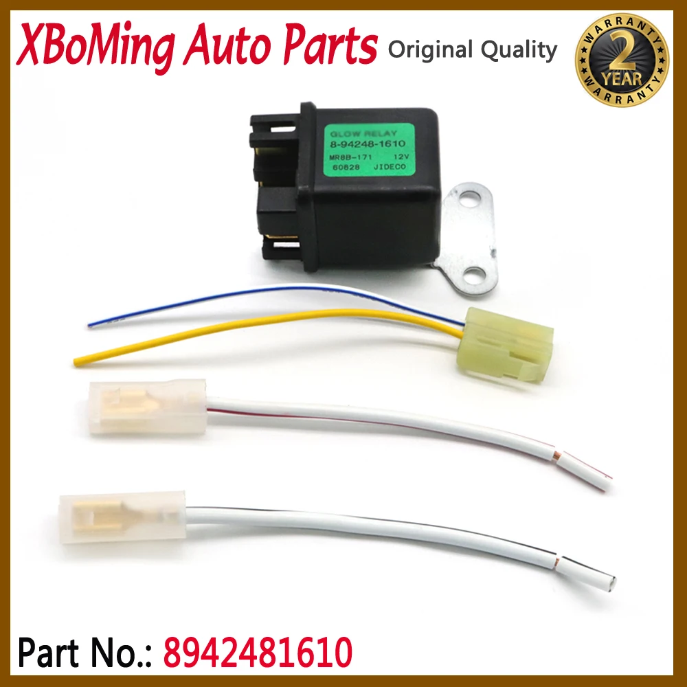 Mover Parts Preheating Relay Glow Plug 12V 8-94248-161 8942481610 For Isuzu Hitachi ZAXIS27U ZAXIS50U ZAXIS40U For Kubota Yanmar