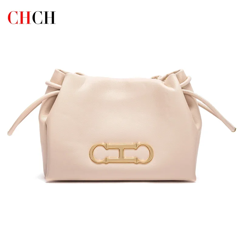Fashion Classic Shoulder Bag 2025 New Commuter Solid Color Drawstring Design Single Shoulder Bag Crossbody Bag Wallet